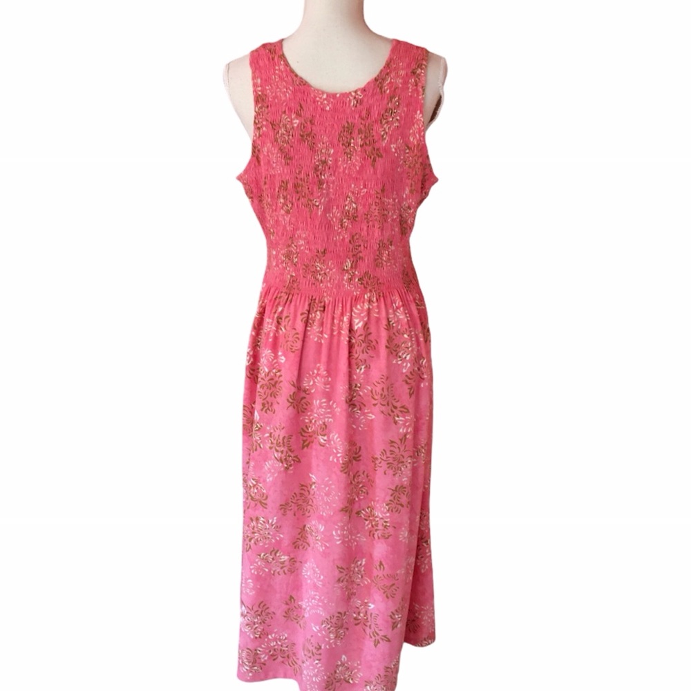 Norm Thompson Sleeveless Smocked Sundress M